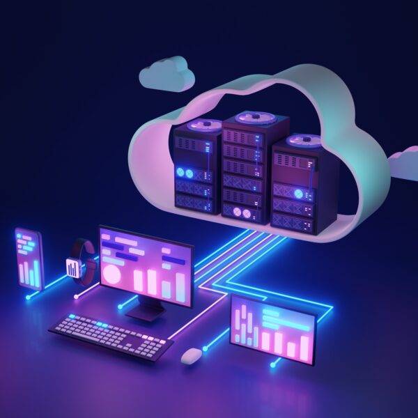 abstract web hosting services diagram