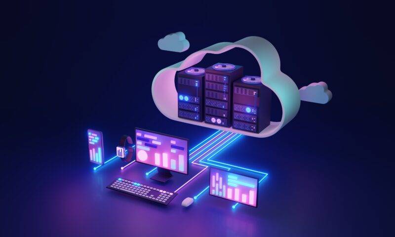 abstract web hosting services diagram